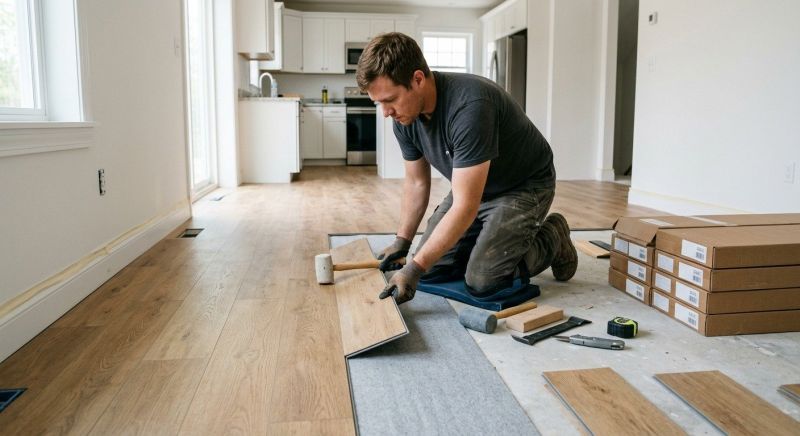 Vinyl Plank Floor Installation in Bailey, CO